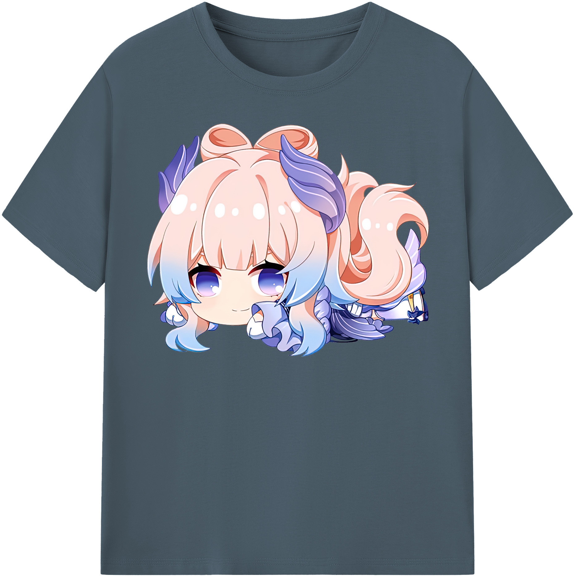 げんし神 珊瑚宮心海 サンゴノミヤ・ココミ genshin Sangonomiya Kokomi 綿100％半袖Tシャツ（フロントプリント）